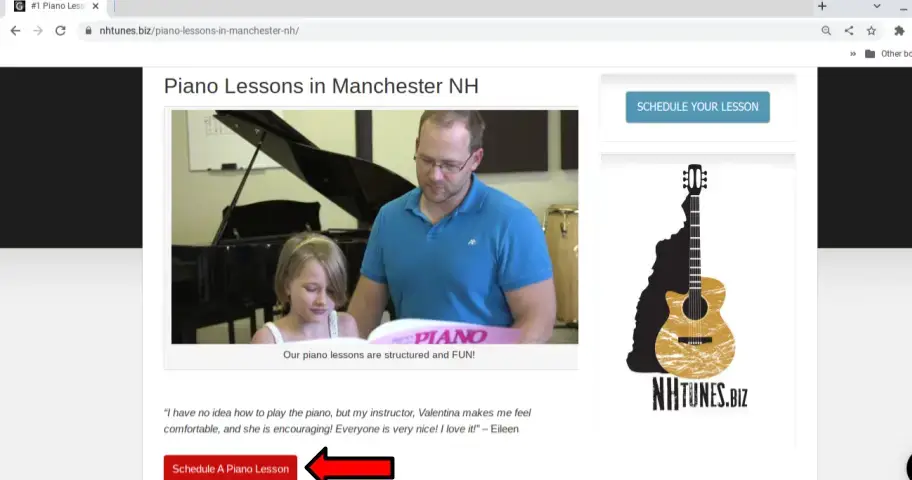 Scheduling a Music or Voice Lesson Is Easy!